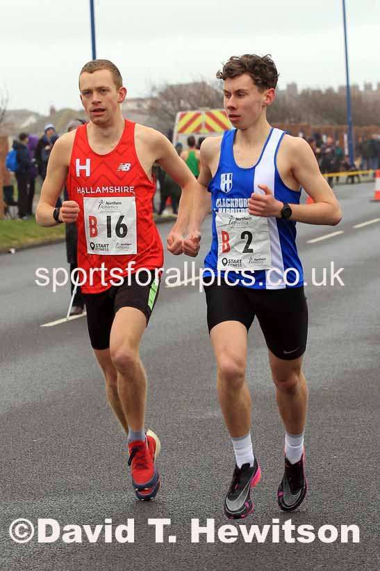 Senior mens 12 Stage 2023 Northern Mens 12 stage and Womens 6 Stage Relays and Young Athletes, Redcar. Photo: David T. Hewitson/Sports for All Pics